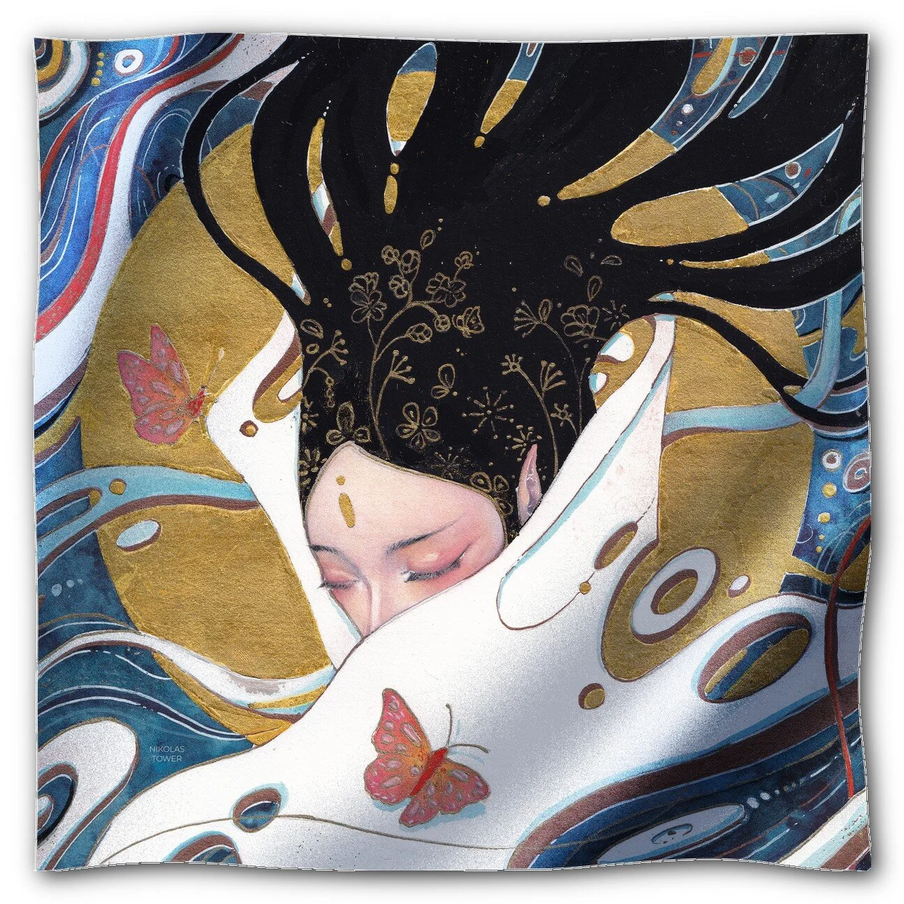 Gale - Pure Silk Scarf — Nikolas Tower
